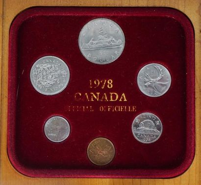 null PIÈCES DE MONNAIE, CANADA
Ensemble de pièces de monnaie canadiennes de coll...