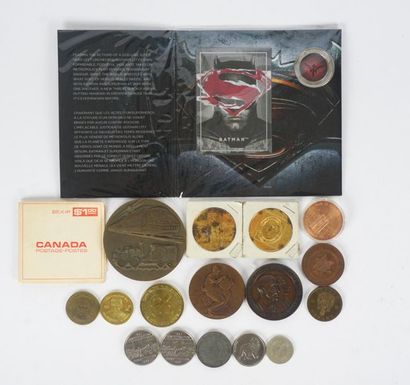 null TOKENS AND MEDALS
Set of tokens and medals from Canada and abroad
A set of 33...