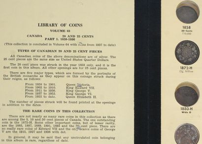 null COINS, CANADA
Important collection of Canadian coins containing 0.01, 0.05,...
