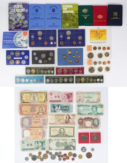 null FOREIGN CURRENCIES
Set of international coins and banknotes