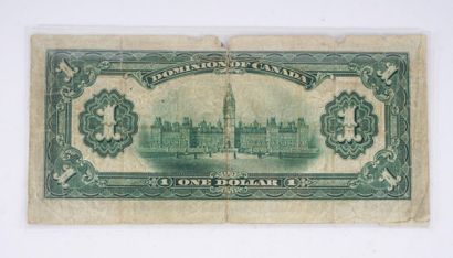 null BANKNOTE, CANADA (1937)
1937 Canadian Dollar Bill