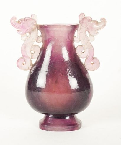 null AMETHYST QUARTZ
Amethyst quartz vase
H:15cm - 6''
L: 10cm - 4''