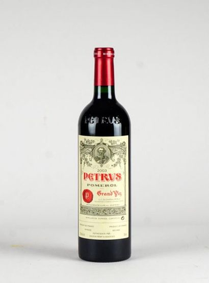 null Château Pétrus 2003
Pomerol Appellation Contrôlée
Niveau A
1 bouteille