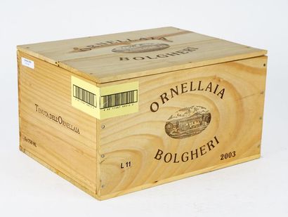 null Ornellaia 2003
Bolgheri Superiore D.O.C.
Niveau A
6 bouteilles
Caisse en bois...