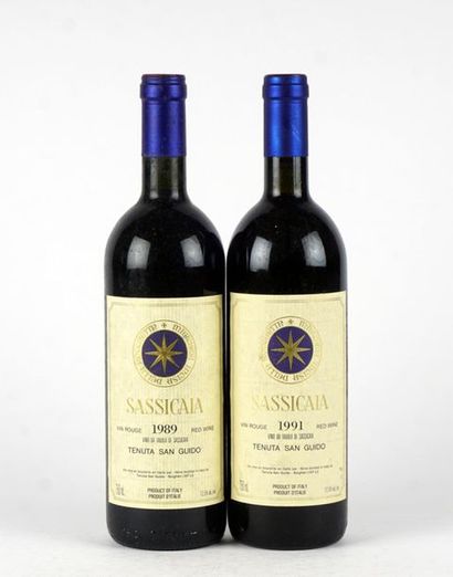 null Sassicaia 1989 1991 - 2 bouteilles