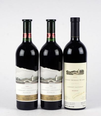 null Robert Mondavi Cabernet Sauvigon Reserve 1994 2001 - 3 bouteilles