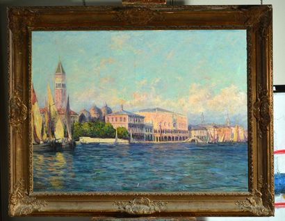 null ISAILOFF, Alexandre (1869-1996)
Vedute di Venezia
Oil on canvas
Signed and dated...