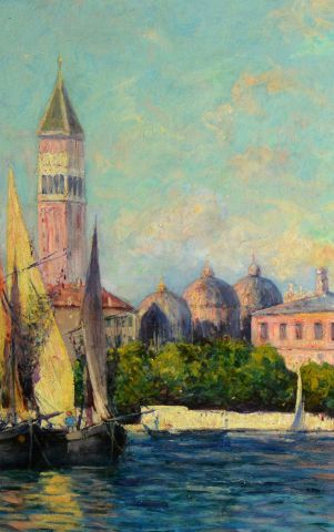 null ISAILOFF, Alexandre (1869-1996)
Vedute di Venezia
Oil on canvas
Signed and dated...