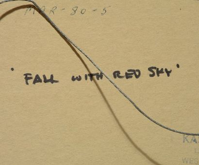 null BOBAK, Bruno Joseph (1923-2012)
"Fall with red sky"
Huile sur carton toile
Signée...