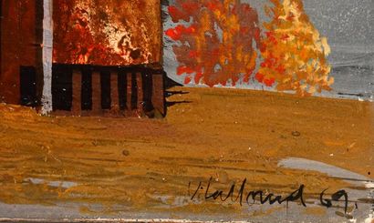 null DE VILALLONGA, Jesus Carlos (1927-2018)
House
Oil on board
Signed and dated...