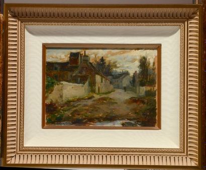 null SUZOR-COTÉ, Marc Aurèle de Foy (1869-1937)
"Rue de Village en France"
Oil on...