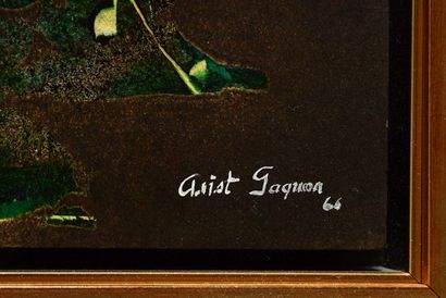 null GAGNON, Aristide (dit Arist) (1930-)
Sans titre
Huile sur panneau
Signée et...