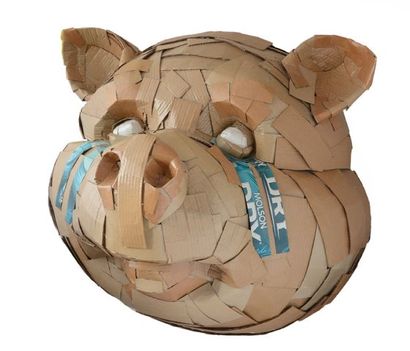 null VALLIERES, Laurence (1986-)
Pig's head
Mix media cardboard sculpture

Provenance:
Collection...