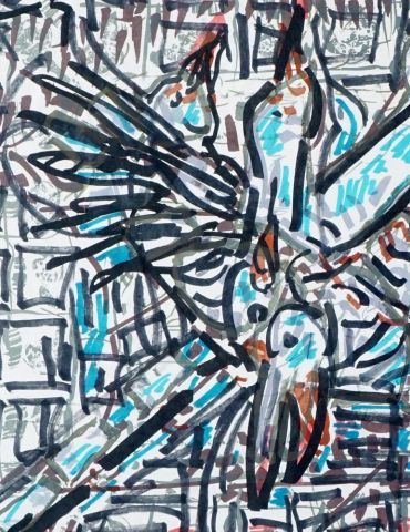 null RIOPELLE, Jean-Paul (1923-2002)
Geese
Mix media on paper
Signed on the lower...