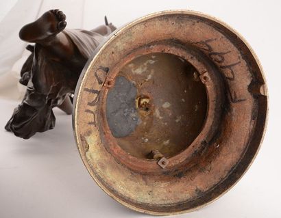 null GAUDEZ, Adrien Etienne (1845-1902)
"Étoile du matin"
Bronze with brown patina
Signed...