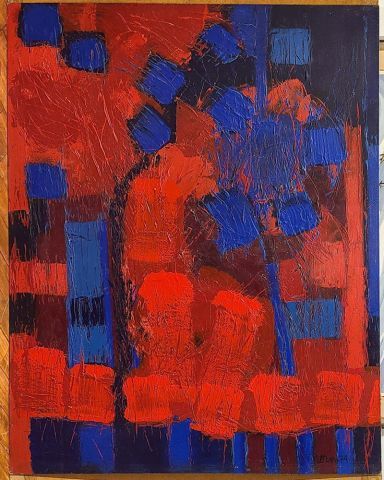 null MORIN, Michel (1933-2011)
"Obsesion chimérique"
Oil on masonite
Signed and dated...
