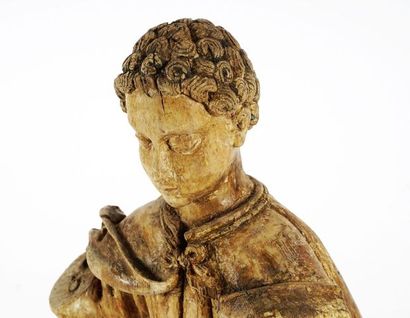 null Sculpture en bois polychrome représentant un enfant de chœur.

Époque XVIIIe



Provenance:

Collection...
