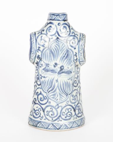 null Porte-plumes en céramique bleu et blanc.

Chine, fin Xxe siècle

12.5 x 10 x...