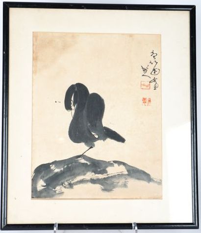 null ÉCOLE CHINOISE (actif XXe siècle)

Oiseau

Encre sur papier

26.5 x 34 cm –...