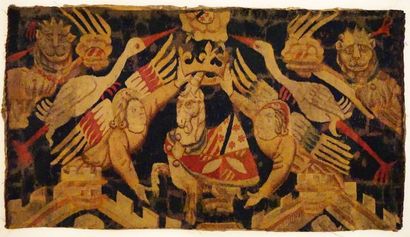 Rare tapisserie des flandres à la licorne.  Fin XVe début XVIe