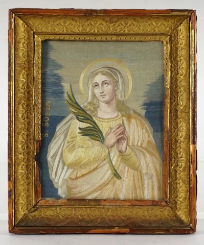 null ÉCOLE EUROPÉENNE XIXe

Garçon et Sainte Vierge

Peintures à l'aiguille sur gravure...