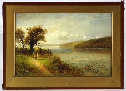 null WIDGERY, William (1822-1893)

Promenade au bord de l'eau

Huile sur toile

Signée...