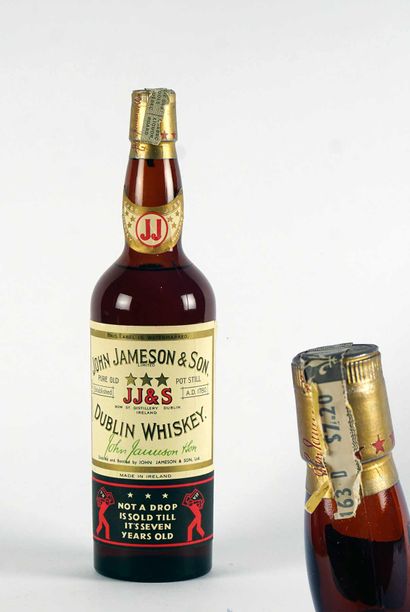 null John Jameson Son Dubllin Whisky, c. 1963, Not a drop is sold till it's seven...