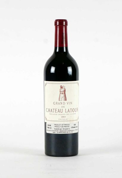 null Château Latour 2003
Pauillac Appellation Contrôlée
Niveau A
1 bouteille