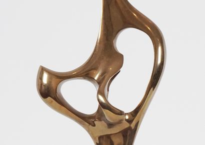  KIEFF, (Grediagia, Antonio dit) (1936-) 
Untitled 
Bronze with gilt patina 
Signed...