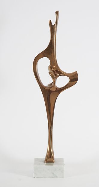  KIEFF, (Grediagia, Antonio dit) (1936-) 
Untitled 
Bronze with gilt patina 
Signed...
