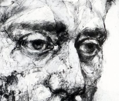  LAMBERT, Alison (1957-) 
"Alexei" 
Charcoal and pastel on paper 
Signed and dated...