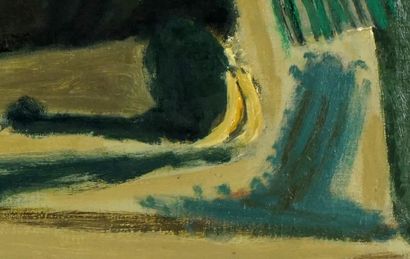  CÉLICE, Pierre (1932-2019) 
Paysage 
Acrylique sur toile 
Signée en bas à gauche:...