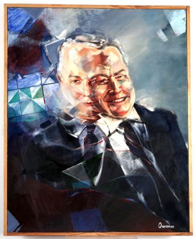 null OUADAHI, Driss (1959-)

Portrait of Bernard Lamarre

Oil on canvas

Signed lower...