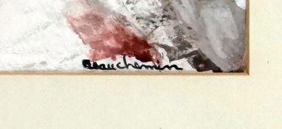 null BEAUCHEMIN, Micheline (1930-)

Grève No2

Huile sur papier

Signée en bas à...