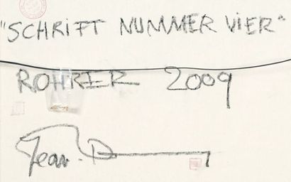 null ROHRER, Jean-Daniel (1960-)

"Schrift nummer vier".

Acrylic on canvas

Signed...