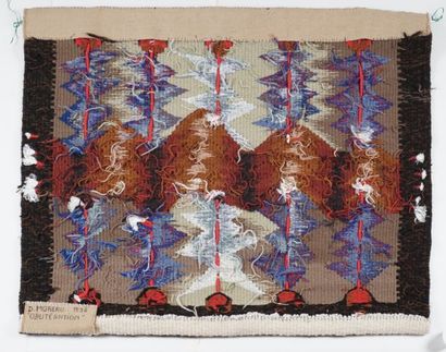 null MOREAU, Danielle (1940-)

"Obliterations

Tapestry

Titled, signed and dated...