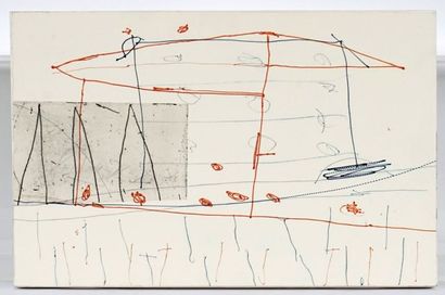 null BOUCHARD, Elmyna (1965-)

"Manèges II"

Gravure sur papier marouflé sur panneau

Titrée...