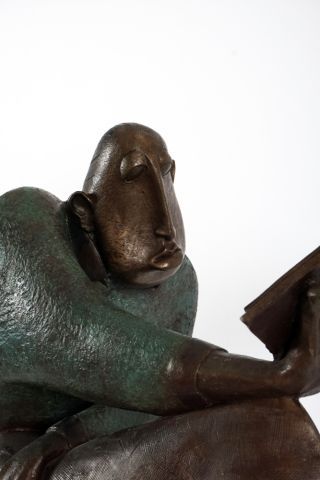 null LABRIE, Hélène (1956-)

"Doctus Cum Libro" (Doctus)

Bronze sculpture with several...