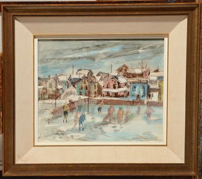 null MASSON, Henri Léopold (1907-1996)

Children playing, outdoor skating rink

Watercolor

Signed...
