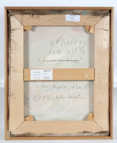 null DROUIN, Michèle (1933-2018)

"Du Kalevala"

Acrylique sur toile

Signée, titrée...