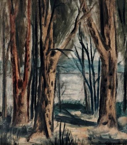 null COSGROVE, Stanley Morel (1911-2002)

"The Forest"

Oil on isorel

Signed and...