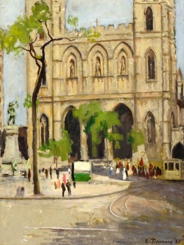 null NEUMANN, Ernst (1907-1955)

Basilique Notre-Dame de Montréal

Huile sur isorel

Signée...