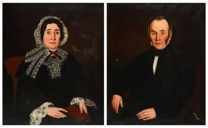 null CANADIAN ECOLE 19th century

Pair of portraits

Suite of 2 oil on canvas



Provenance:

Oka...