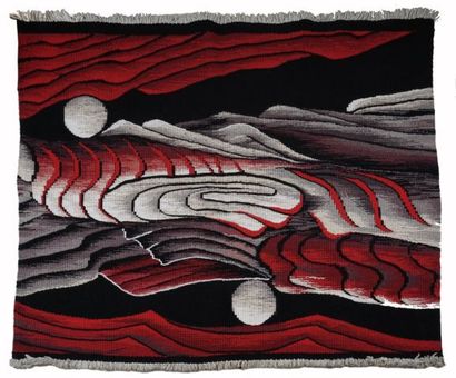 null MOREAU, Danielle (1940-)

"Faille"

Tapestry

Titled, signed and dated on the...