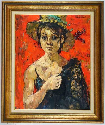null ADNET, Françoise (1924-2014)

"Claude Jeanne on a red background

Oil on canvas

Signed...