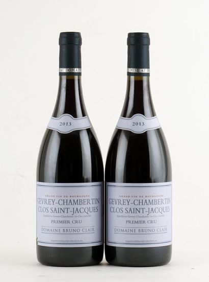 null Gevrey-Chambertin 1er Cru Clos Saint-Jacques 2013, Bruno Clair - 2 bouteill...