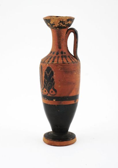 null Small Ancient Greek Attic Lekythos (vase containing perfumed oil), decorated...
