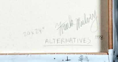 null MULVEY, Frank (1960-)

"Alternatives"

Huile sur toile

Signée et datée en bas...