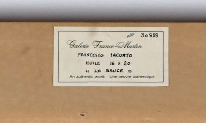 null IACURTO, Francesco (1908-2001)

"La Bauce"

Oil on canvas

Signée en bas à droite:...