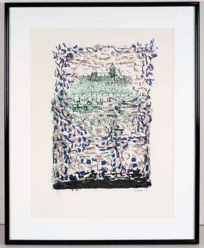  RIOPELLE, Jean-Paul (1923-2002) 
"Vétheuil" 1970 
Lithograph 
Signed on the lower...